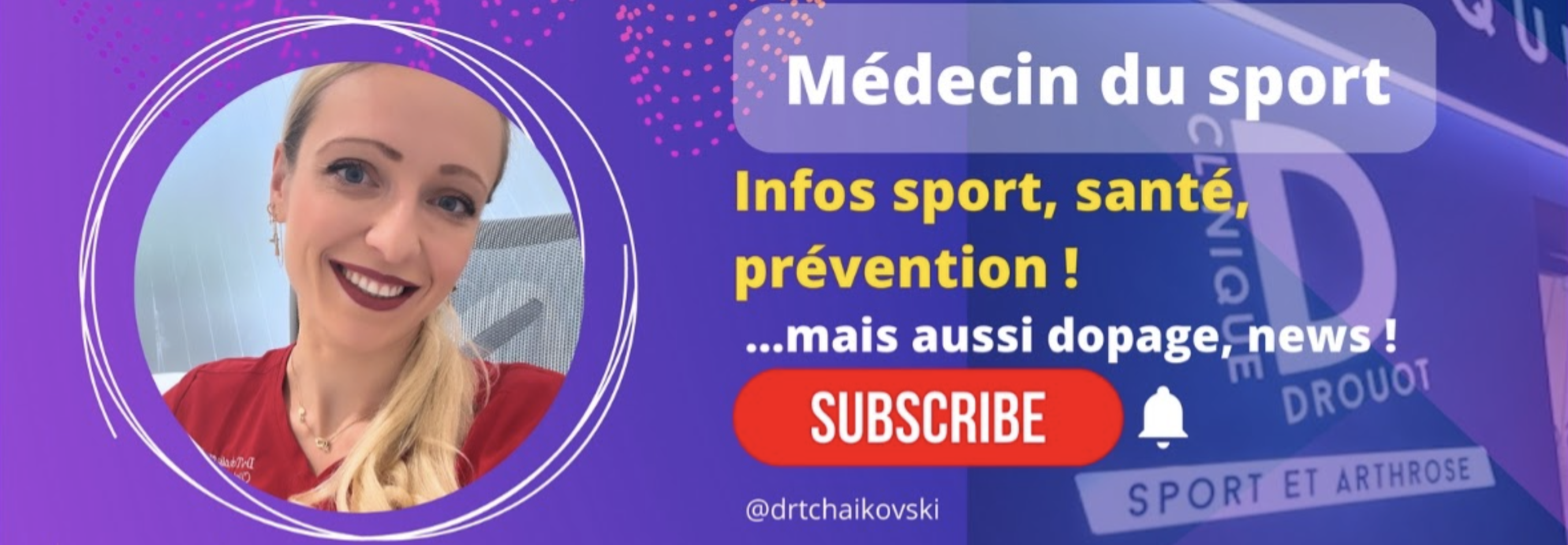 Victoria Tchaikovsi - chaine youtube - médecin du sport et de rééducation