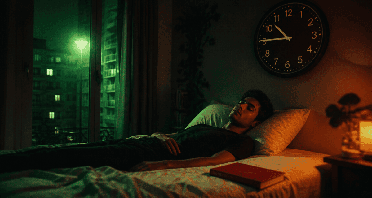 À quelle heure se coucher, jeune adulte au lit à 22h45