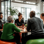 atelier qvt équipe en open space