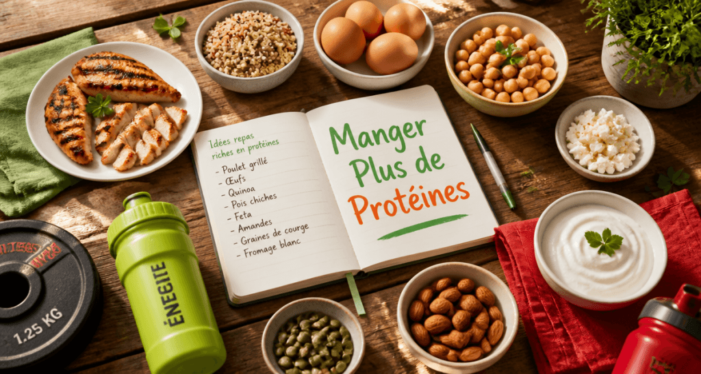 comment manger plus de proteines aliments sur table