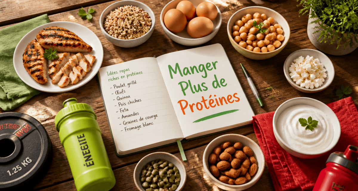 comment manger plus de proteines aliments sur table