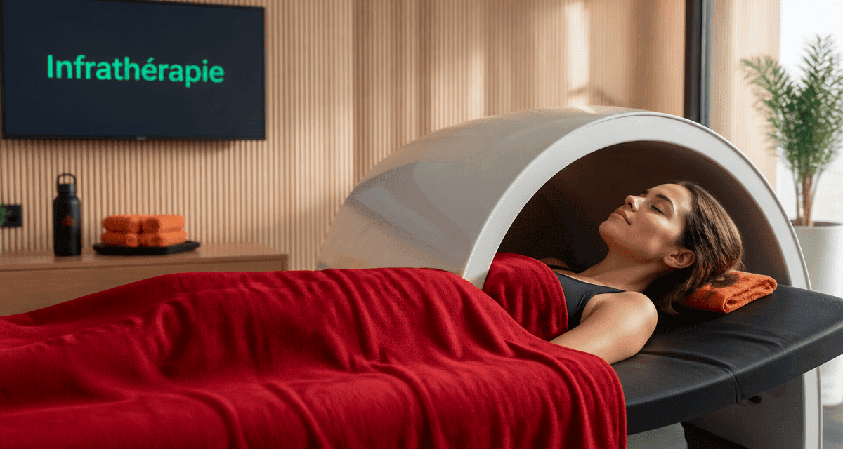 Femme en infrathérapie Iyashi Dôme moderne