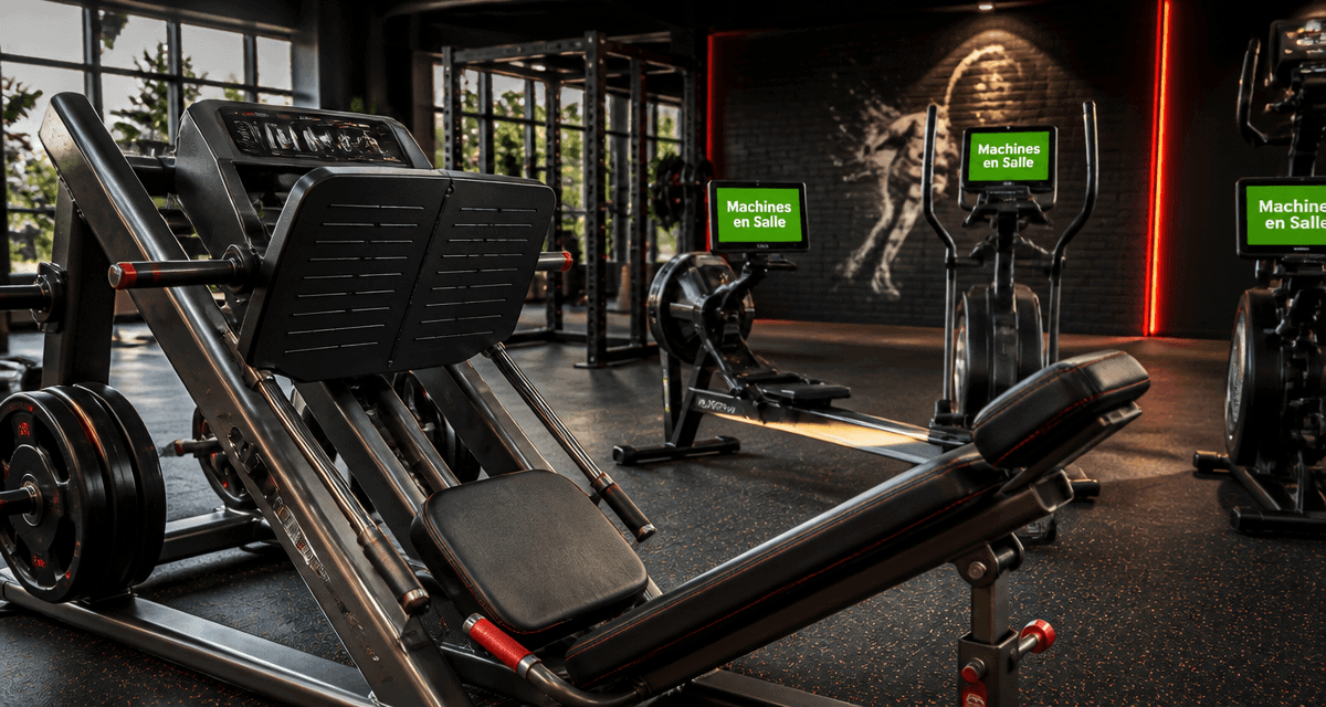 machine en salle de sport presse à cuisses