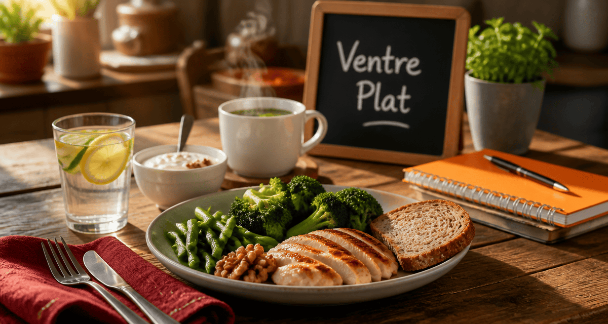 maigrir du ventre alimentation assiette équilibrée