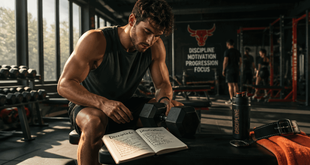 motivation musculation jeune homme carnet