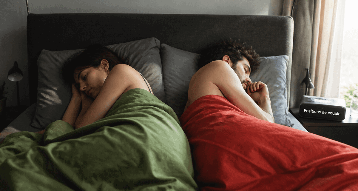 position couple amoureux dormir côte à côte