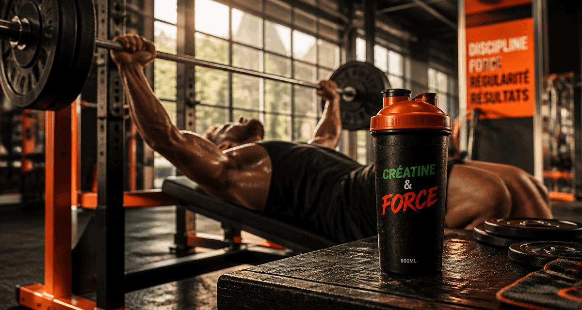 Prise de masse creatine athlète développé couché