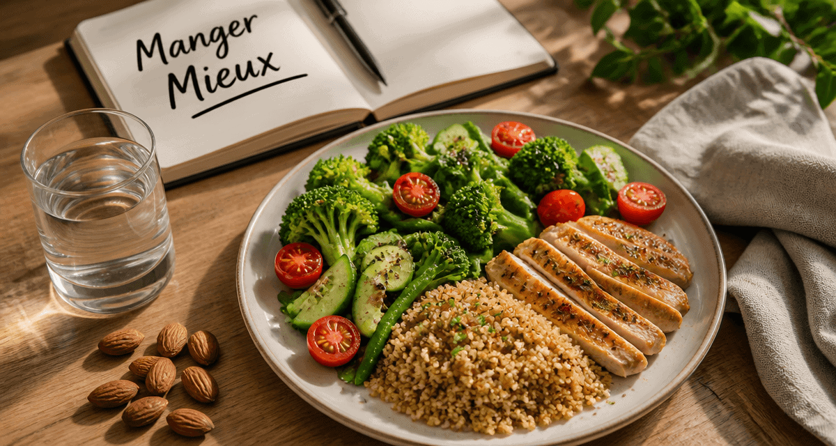 Que faut il manger pour perdre du poids assiette avec légumes poulet quinoa