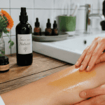 soin au naturel application huile végétale