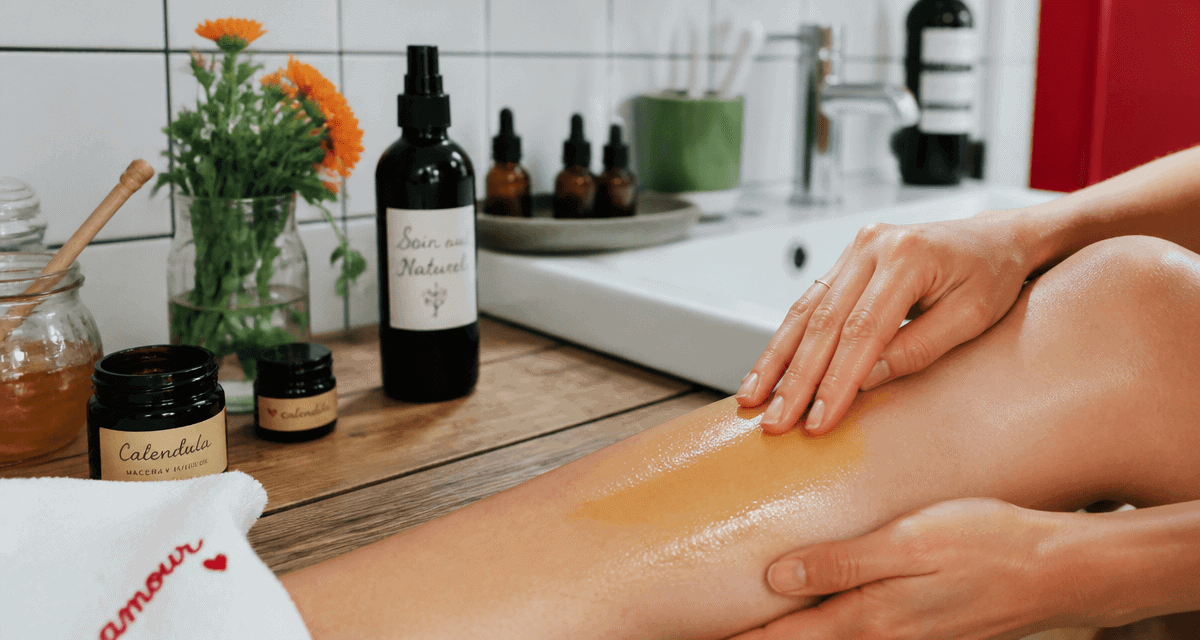 soin au naturel application huile végétale