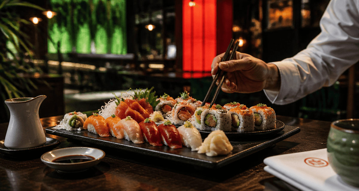 sushi bon pour la sante plateau restaurant