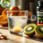1g de vitamine C par jour verre eau kiwi