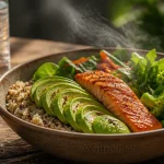 aliment pour perdre le ventre bol quinoa saumon avocat brocolis