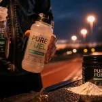 Boisson pour le sport isotonique : bouteille et électrolytes après effort