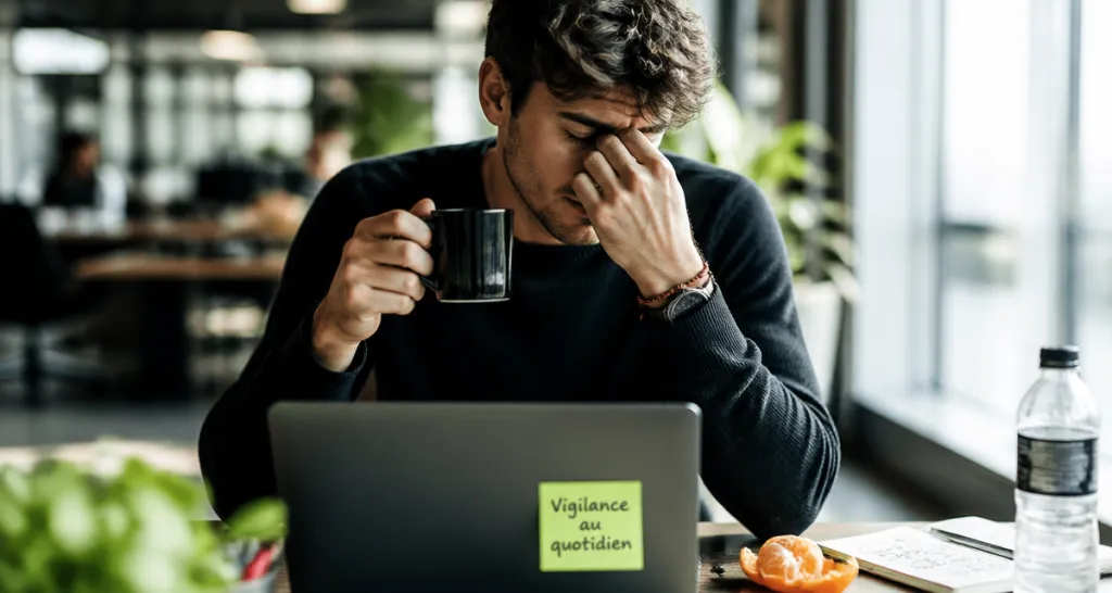 comment ne pas s endormir open space homme vigilance