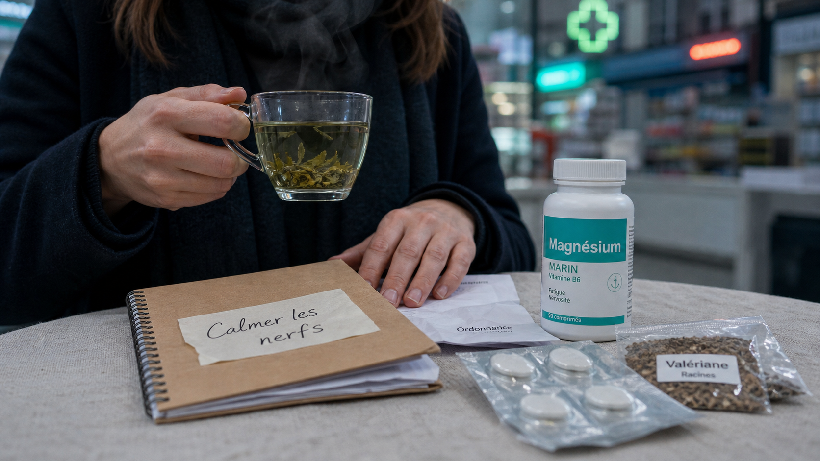 Médicament pour calmer les nerfs : tisane, magnésium et valériane