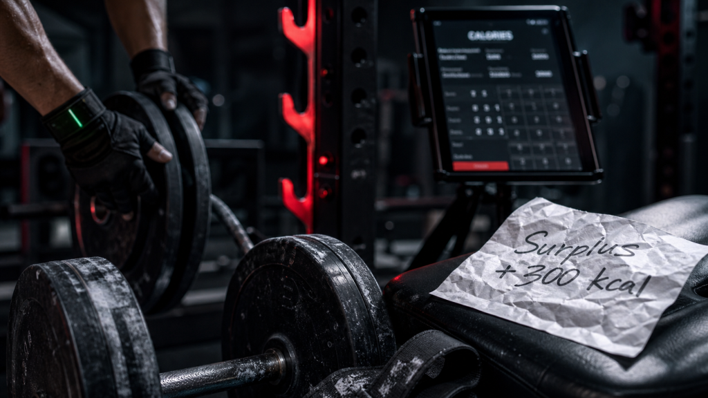 Prendre des muscle rapidement : surplus +300 kcal en musculation