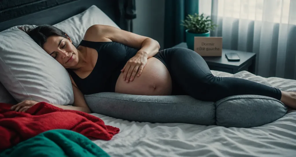 Quel coté dormir enceinte : dormir sur le côté gauche