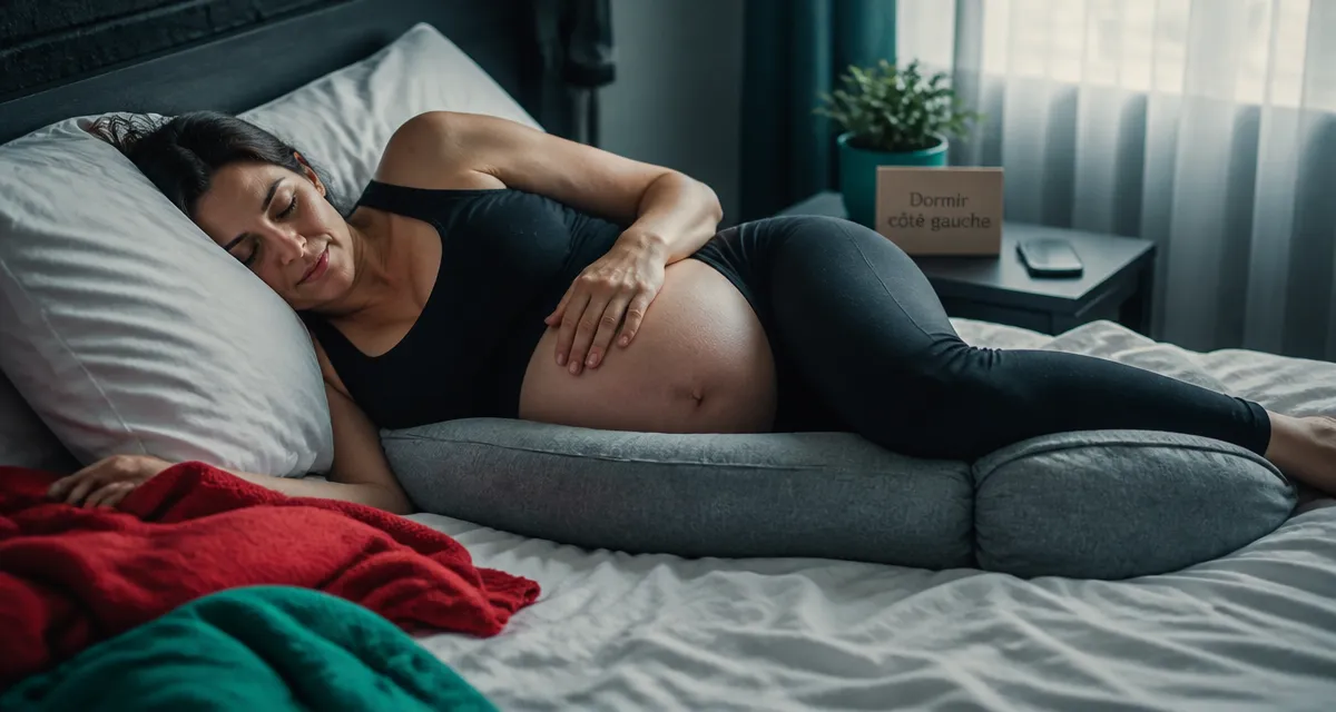 Quel coté dormir enceinte : dormir sur le côté gauche
