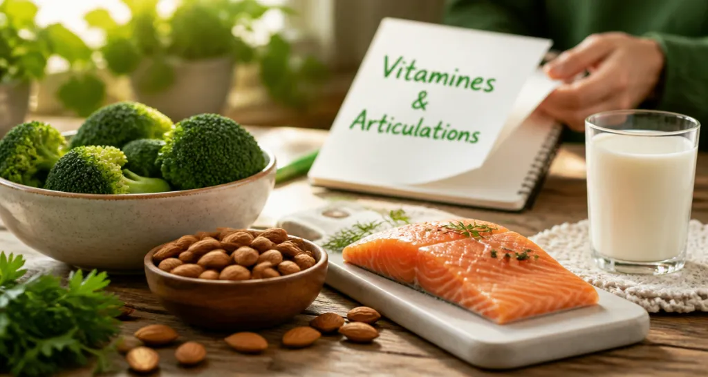 quel vitamine pour les os et articulations aliments sur table