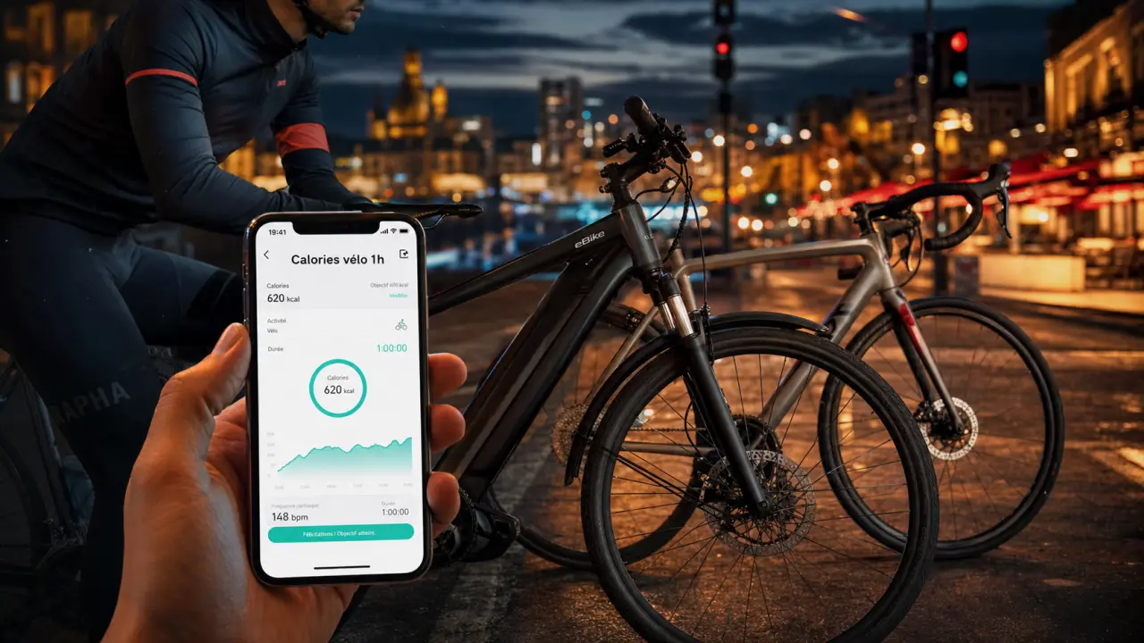 1h de vélo calorie : 300 à 700 kcal en ville