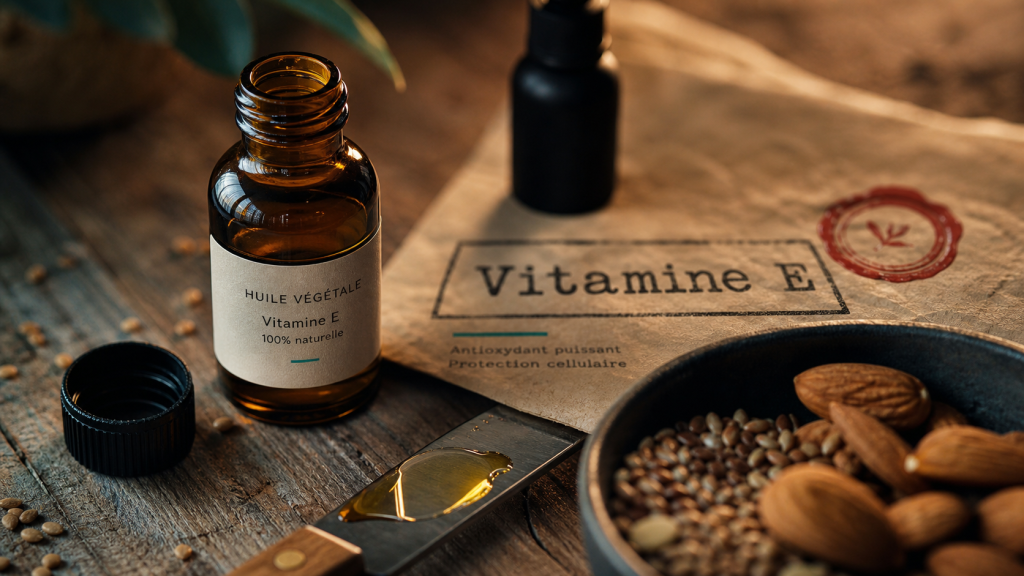 À quoi sert la vitamine E : huile végétale et peau, photo vitamine E