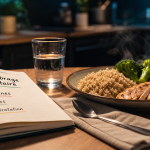 Comment faire un reequilibrage alimentaire : carnet et assiette équilibrée