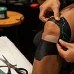 Comment strapper un genou : strapping avec bandes et ancrages sur genou