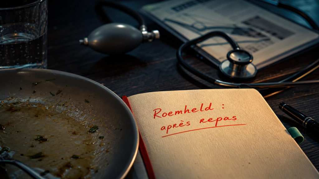 Palpitations cardiaques et estomac après repas : Roemheld