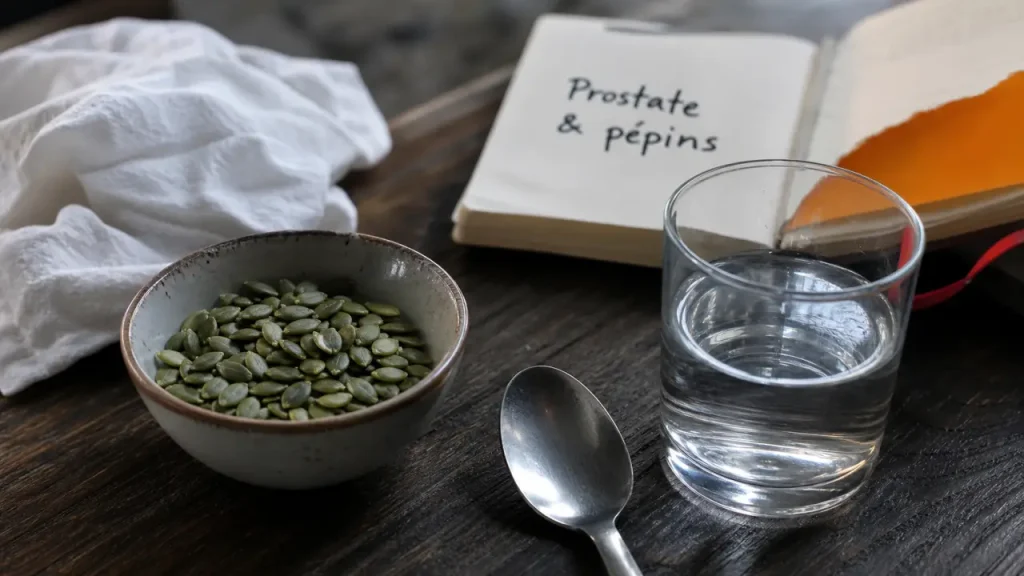 Prostate et graines de courge : graines de courge pour confort urinaire