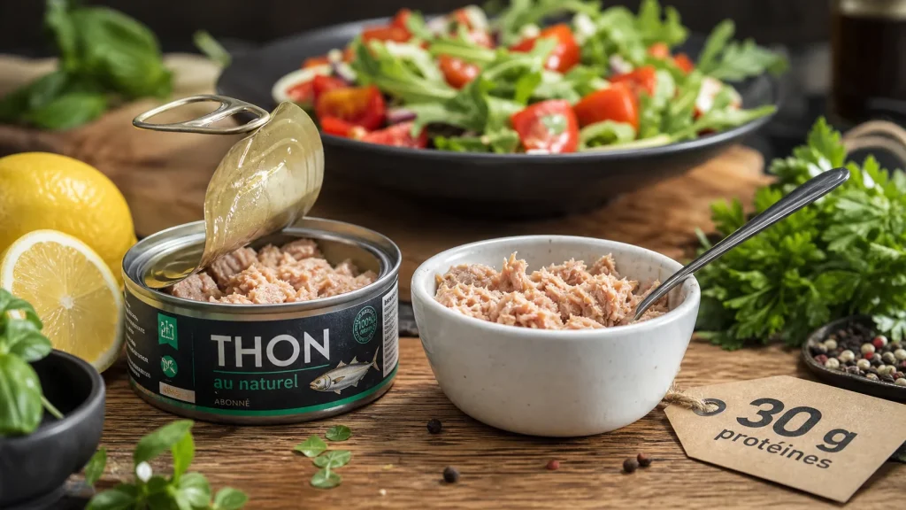Proteine thon : 30 g protéines pour 100 g de thon