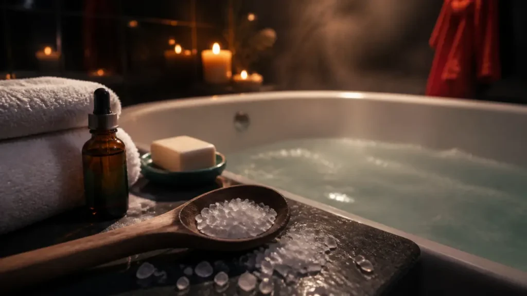 Bain décontractant musculaire maison : la recette simple pour relâcher les tensions