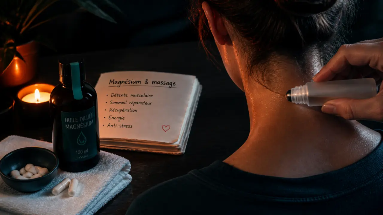 Décontractant musculaire naturel : magnésium et massage pour la nuque