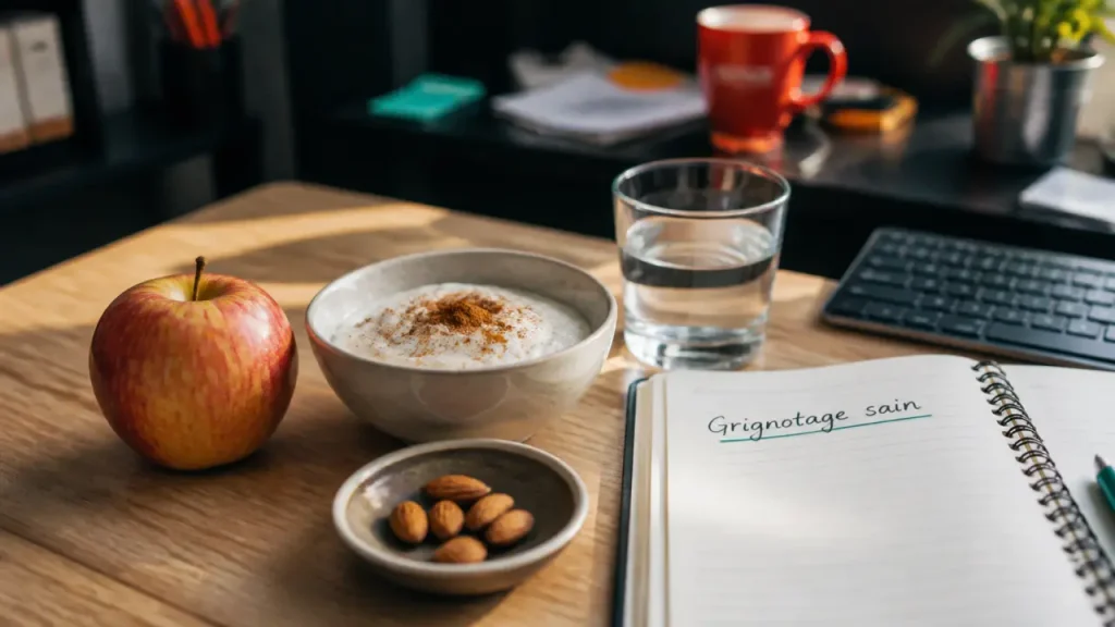 Faim réelle, portions justes et bons aliments : les clés d’un grignotage sain