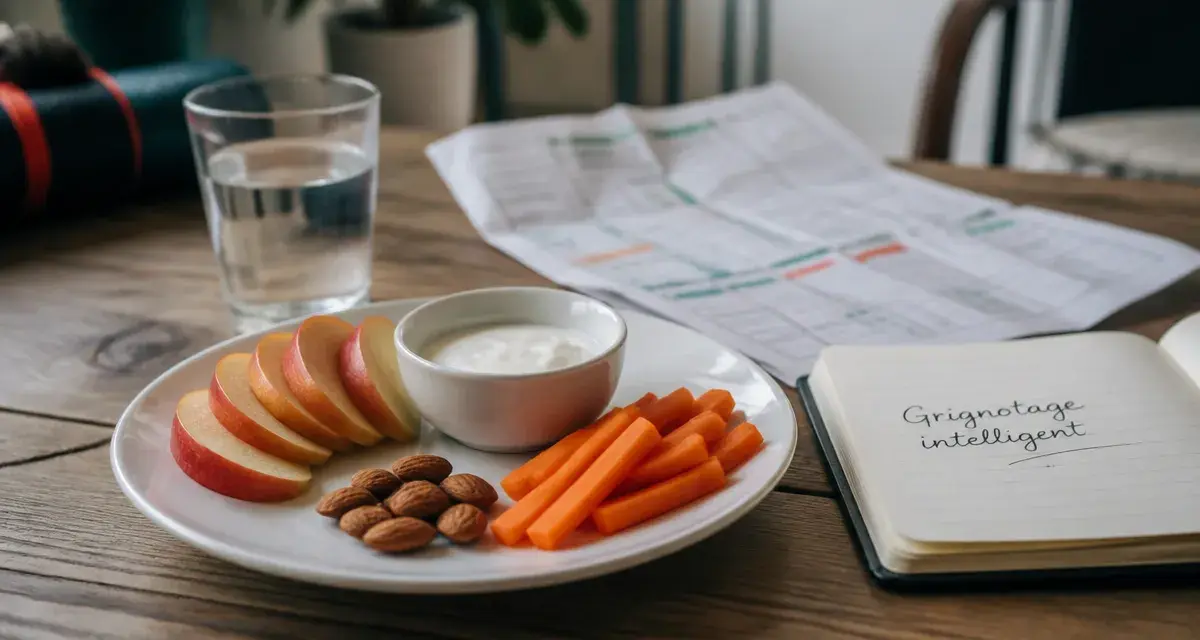 Grignoter sans grossir : aliments coupe-faim sur table