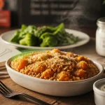 Menu équilibré femme 70 ans : gratin quinoa potiron, eau, alimentation après 70 ans