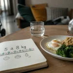 Perdre du poid apres grossesse : carnet “5 à 8 kg” et assiette équilibrée