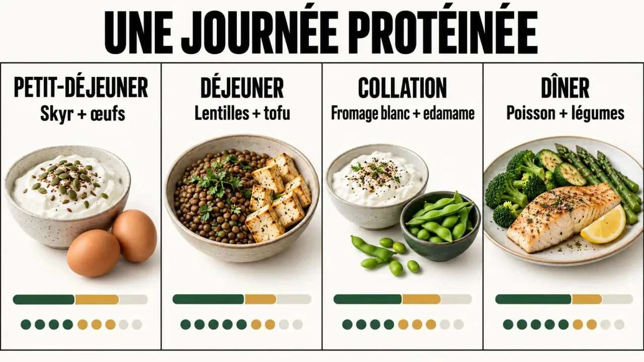 Comment manger plus de proteine en répartissant les sources de protéines sur la journée