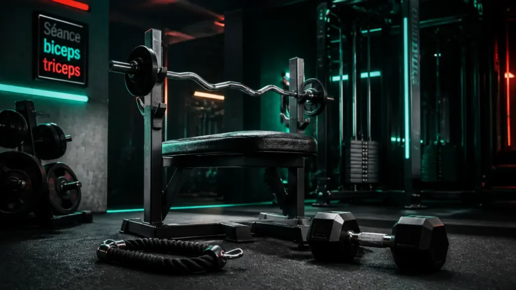 Séance biceps triceps efficace : triceps d’abord, supersets et erreurs à éviter