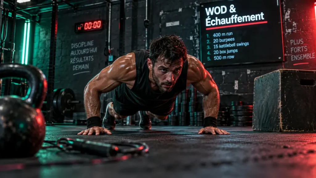 Une séance de CrossFit complète : 6 exercices full body, formats de WOD et adaptations
