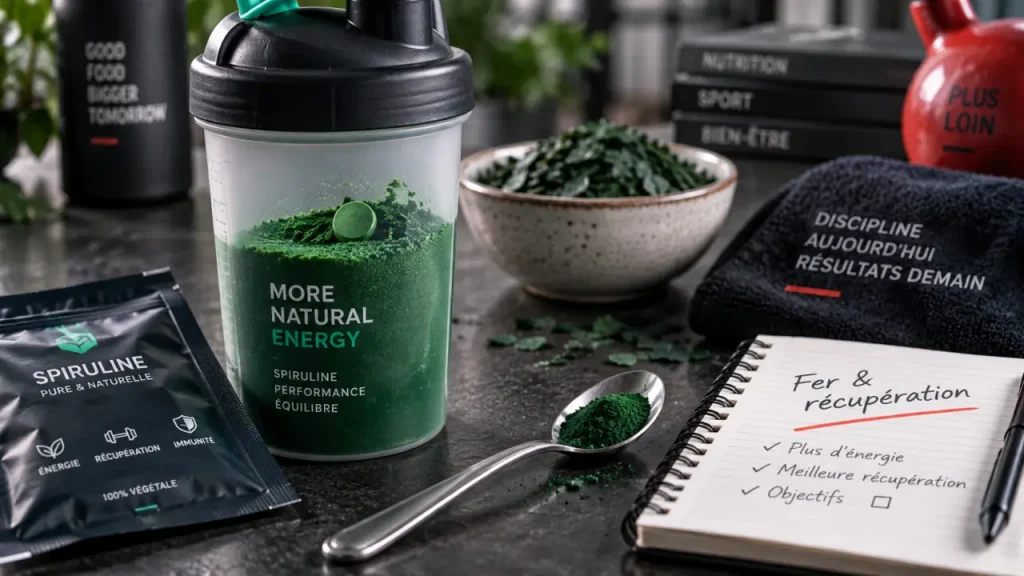 Spiruline et sport : un soutien nutritionnel, pas un produit dopant