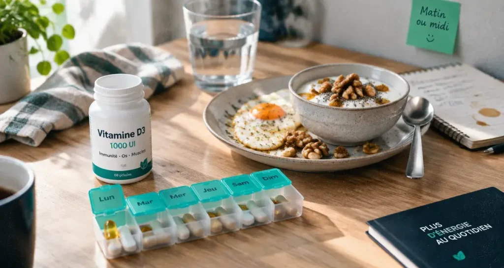 Vitamine D : prenez-la avec un repas, plutôt le matin ou le midi