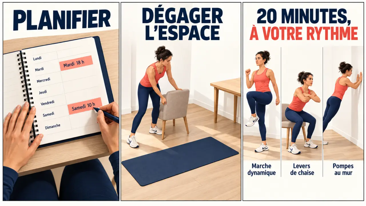 Comment maintenir une routine sportive efficace sans quitter son domicile grâce à une séance courte et un espace aménagé
