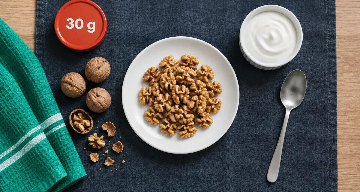 Noix bon pour la sante : portion 30 g