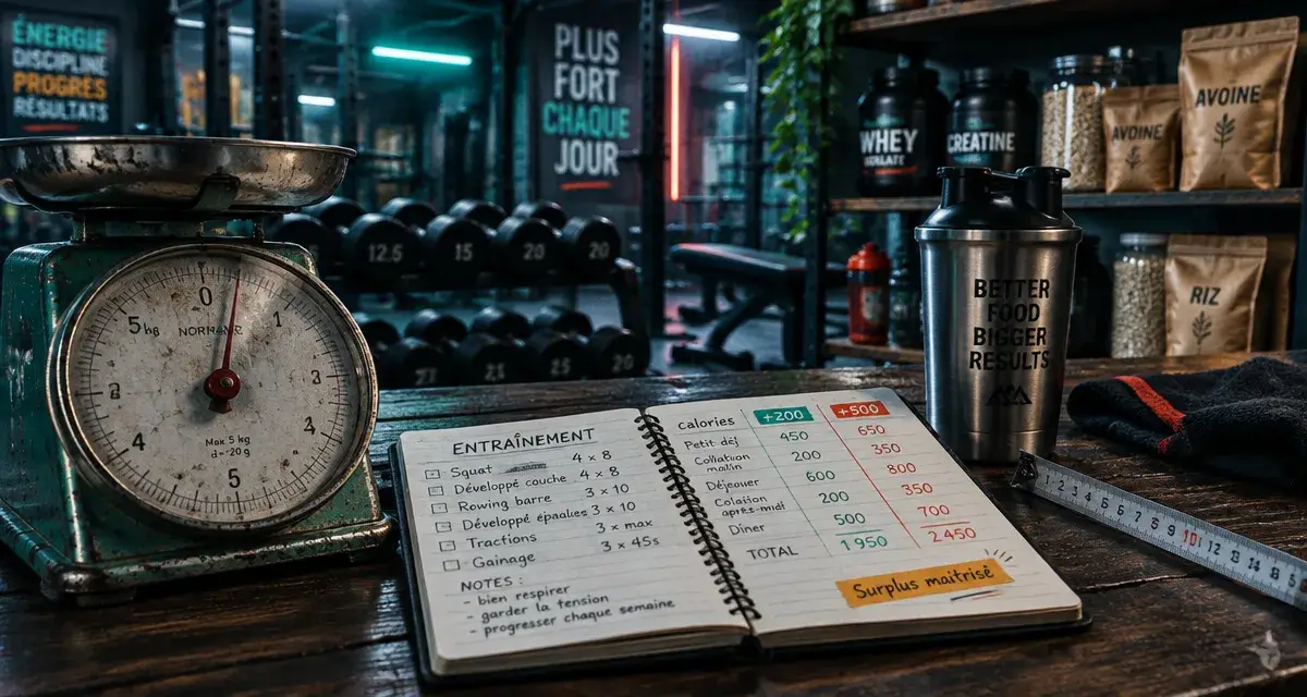 Régime de prise de masse +200 à +500 kcal, sans excès de gras